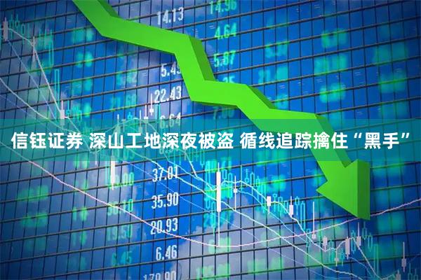 信钰证券 深山工地深夜被盗 循线追踪擒住“黑手”