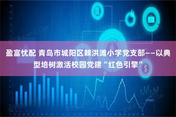 盈富忧配 青岛市城阳区棘洪滩小学党支部——以典型培树激活校园党建“红色引擎”