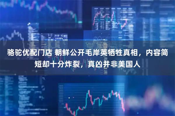 骆驼优配门店 朝鲜公开毛岸英牺牲真相，内容简短却十分炸裂，真凶并非美国人